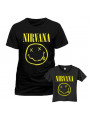  Duo Rockset con camiseta para papá de Nirvana y camiseta para niños de Nirvana