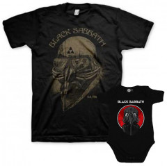 Duo Rockset con camiseta para papá de Black Sabbath y body para bebé de Black Sabbath