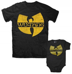 Duo Rockset con camiseta para papá de Wu-Tang Clan y body para bebé de Wu-Tang Clan