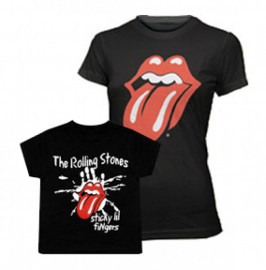 Duo Rockset con camiseta para mamá de Rolling Stones y camiseta para Niños de Rolling Stones