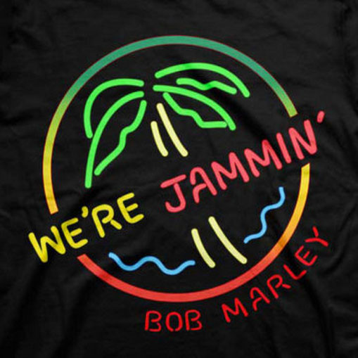 Camiseta para niños de Bob Marley Neon Sign