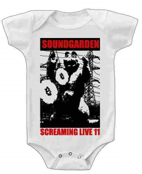 Soundgarden Baby Romper Screaming Live -12-18/74-80
