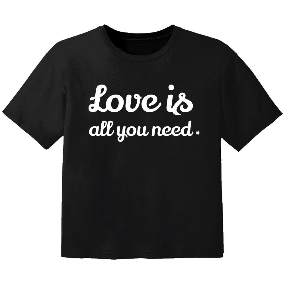 Camiseta Cool para bebé love is all you need