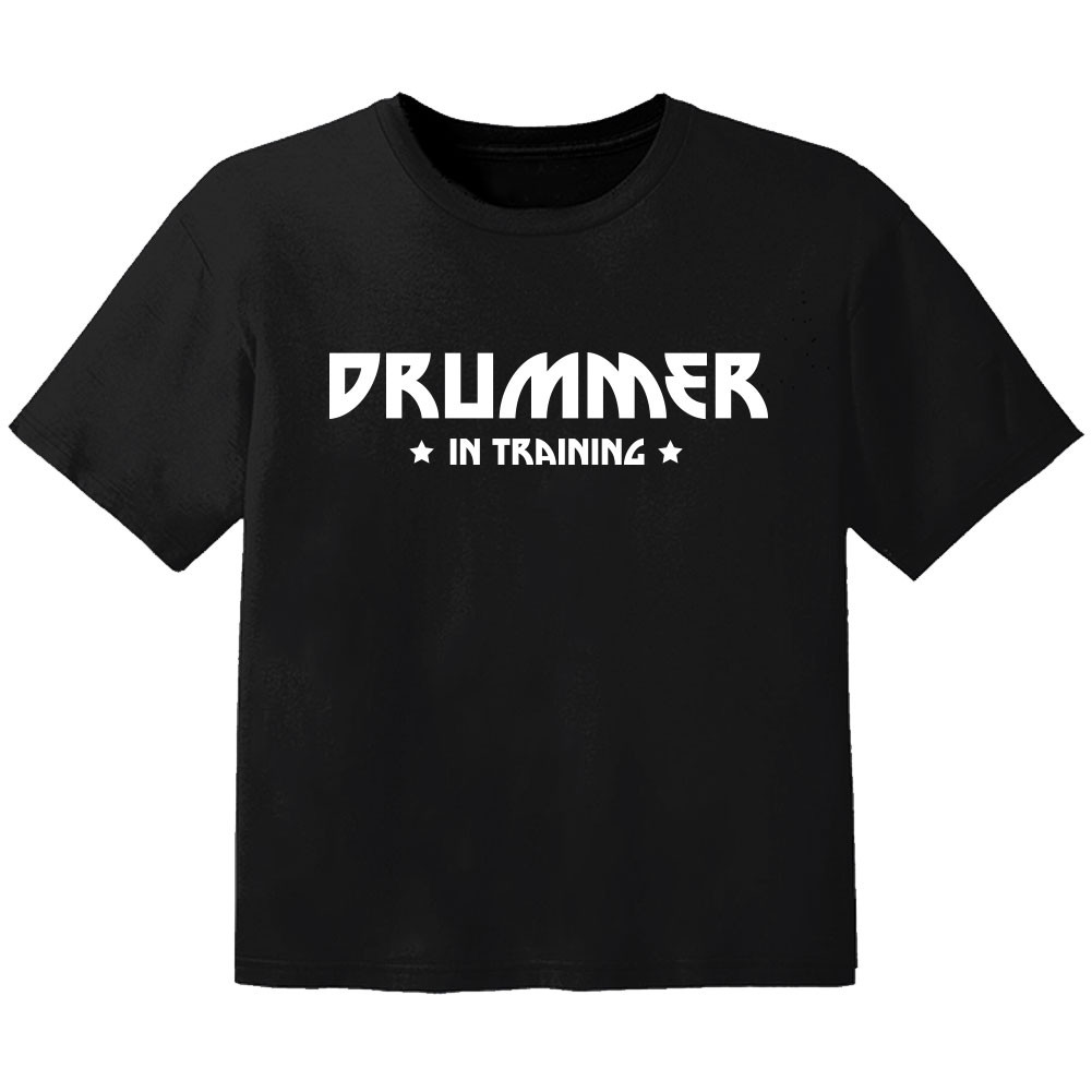 Camiseta Rock para niños drummer in training