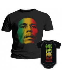 Duo Rockset con camiseta para papá de Bob Marley y body para bebé de Bob Marley