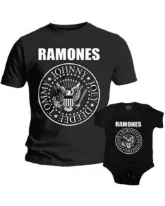 Duo Rockset con camiseta para papá de Ramones y body para bebé de Ramones