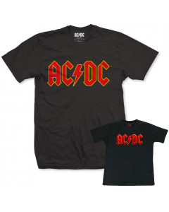 Duo Rockset con camiseta para papá de AC/DC y camiseta para bebés de AC/DC