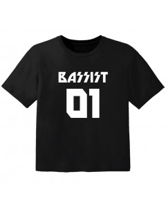 Camiseta Rock para bebé bassist 01