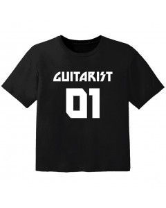 Camiseta Rock para bebé guitarist 01