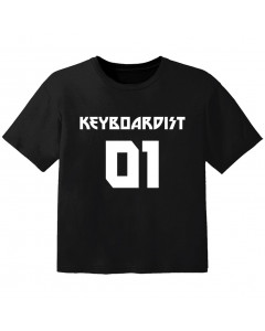 Camiseta Rock para bebé keyboardist 01