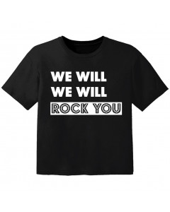 Camiseta Rock para niños we will we will Rock you