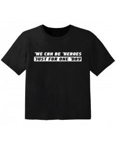 Camiseta Rock para niños we can be heroes j