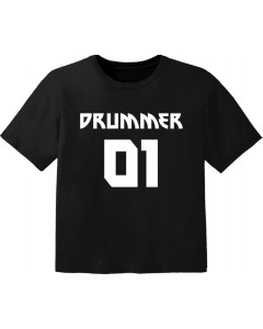 Camiseta Rock para niños drummer 01