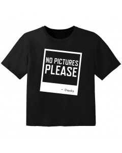 Camiseta Rock para niños no pictures please
